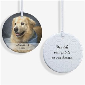 Personalized Pet Christmas Ornament - 2-Sided Pet Photo Memories - 15249-2