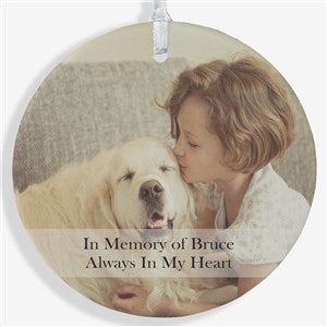 Personalized Memorial Ornament - Pet Photo Memories - 15249-1L