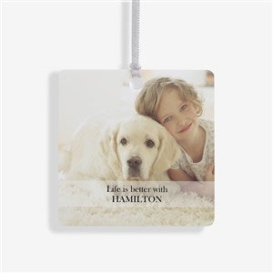 Pet Photo Memorial Photo Ornament - 1 Sided Metal - 15249-1M