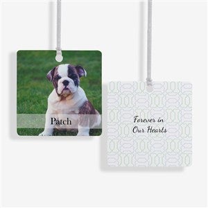 Pet Photo Memorial Photo Ornament - 2 Sided Metal - 15249-2M