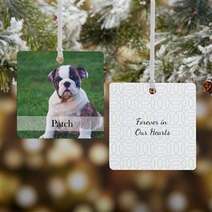 Pet Photo Memorial Photo Ornament - 2 Sided Metal - 15249-2M