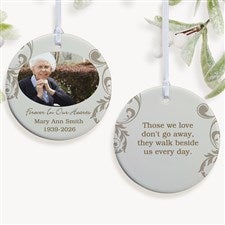 In Loving Memory Personalized Memorial Photo Ornament- 2.85 Glossy - 2 Sided - 15250-2