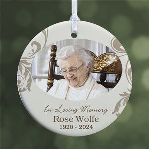 Personalized Photo Memorial Christmas Ornament - In Loving Memory - 1-Sided - 15250-1