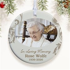 In Loving Memory Personalized Memorial Photo Ornament- 2.85 Glossy - 1 - 15250-1