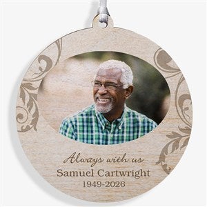 In Loving Memory Personalized Memorial Photo Ornament - 1 Sided Wood - 15250-1W