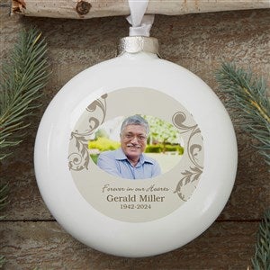 In Loving Memory Personalized Deluxe Memorial Photo Ornament - 15250-D