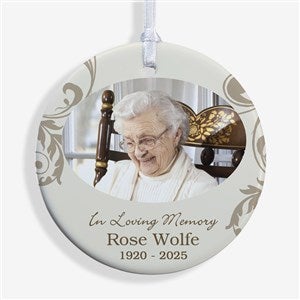 In Loving Memory Personalized Memorial Photo Ornament- 2.85 Glossy - 1 - 15250-1
