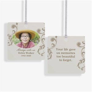In Loving Memory Personalized Memorial Photo Ornament - 2 Sided Metal - 15250-2M