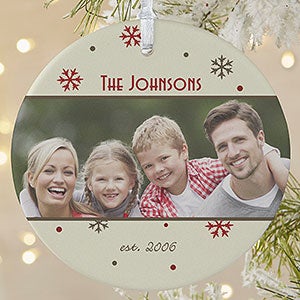 Photo Memories Personalized Christmas Ornament - 15253-1L