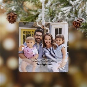 Photo Sentiments Personalized Square Ornament - 15254-1M