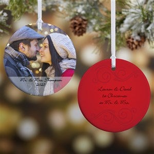 Personalized Photo Sentiments Ornament - 2-Sided - 15254-2