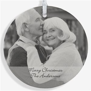 Photo Sentiments Personalized Ornament-3.75 Matte - 1 Sided - 15254-1L