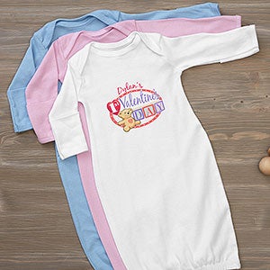 Personalized Baby Gown - Babys First Valentines Day - 15307-G