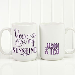 Personalized Romantic Coffee Mug - Love Quotes - 15 oz. - 15316-L