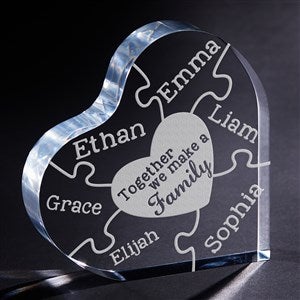 Together We Make A Family Personalized Heart Puzzle Keepsake - 15371