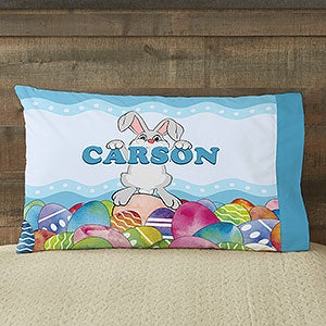 Bunny Love Personalized 20" x 40" King Pillowcase - 15390-K