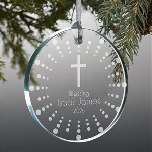 God Bless Personalized Premium Glass Ornament - 15405-P