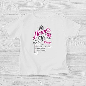 The Flower Girl Personalized Toddler T-Shirt - 15410-TT
