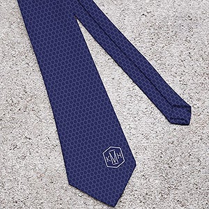 Classic Monogram Personalized Mens Tie - 15486-2S