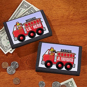 Jr. Firefighter Personalized Wallet - 15490