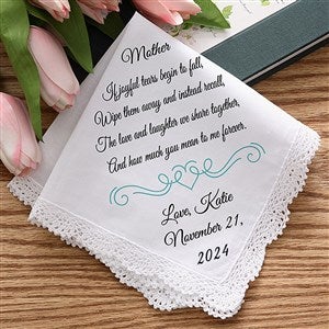 Joyful Tears Personalized Wedding Handkerchief - 15504