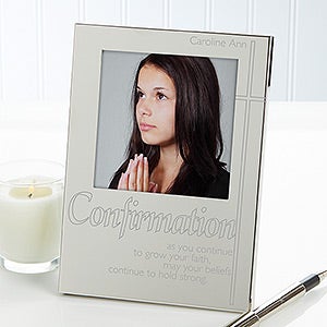 Confirmation Personalized Engraved Photo Frame - 15545