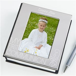 Engraved Silver Photo Frame Album - Personalized Free