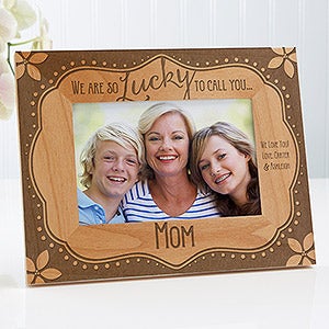 Personalized Lucky To Call You Wood Frame - 4x6 - 15560-S