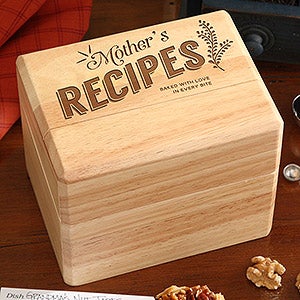 Her Recipes Personalized Recipe Box - 15570-R