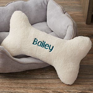 Personalized Dog Bone Pet Pillow - Large - 15594-L