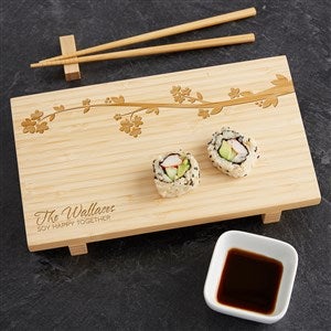 Cherry Blossom Personalized Sushi Board Set - 15615