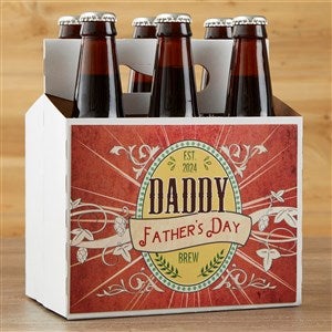 Personalized Fathers Day Beer Bottle Carrier - Dads Ale - 15671-C