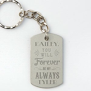 Love Quotes Personalized Dog Tag Keychain - 15681