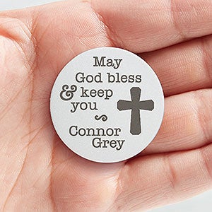 Blessing Personalized Cross Pocket Token - 15685