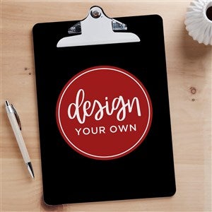 Design Your Own Personalized Clipboard- Black - 15730-B