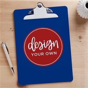 Design Your Own Personalized Clipboard- Blue - 15730-BL