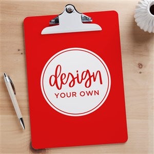 Design Your Own Personalized Clipboard- Red - 15730-R