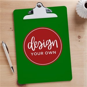 Design Your Own Personalized Clipboard- Green - 15730-GR