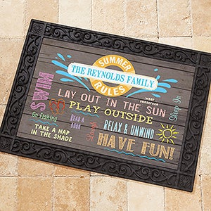 Personalized Summer Doormat - 18x27 - Add Custom Text - 15735