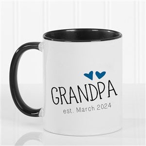 Grandparent Established Personalized Coffee Mug 11oz.- Black - 15784-B