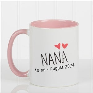 Personalized Coffee Mug for Grandparents - 11oz Pink - 15784-P