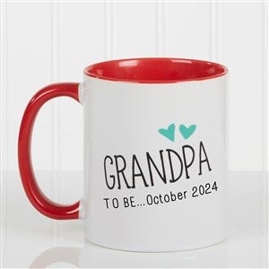Grandparent Established Personalized Coffee Mug 11oz.- Red - 15784-R