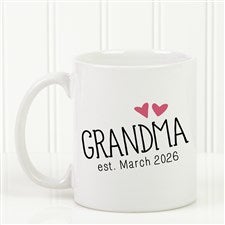 Grandparent Established Personalized Coffee Mug 11 oz.- White - 15784-S