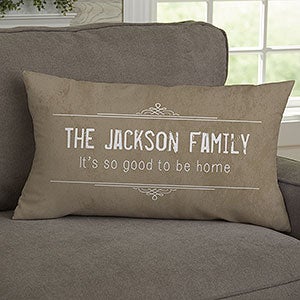 State Of Love Personalized Lumbar Velvet Throw Pillow - 15804-LBV