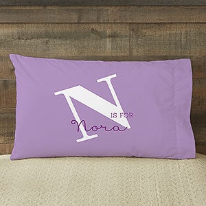 Alphabet Fun Personalized 20" x 40" King Pillowcase - 15833-K