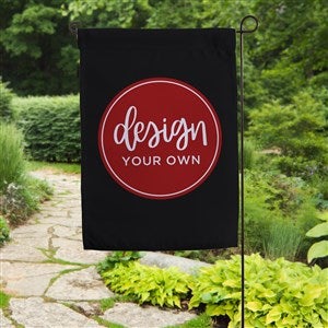 Design Your Own Garden Flag - Black - 15888-Black