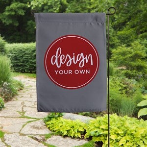 Design Your Own Personalized Garden Flag- Grey - 15888-G
