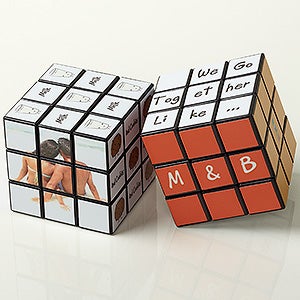 Personalized Romantic Photo Rubiks Cube - We Go Together Like ... - 15892-P