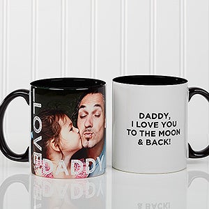 Personalized Photo Coffee Mug - Loving Them - 11 oz. With Black Handle - 15932-B