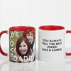 Loving Them Personalized Photo Coffee Mug 11oz.- Red - 15932-R